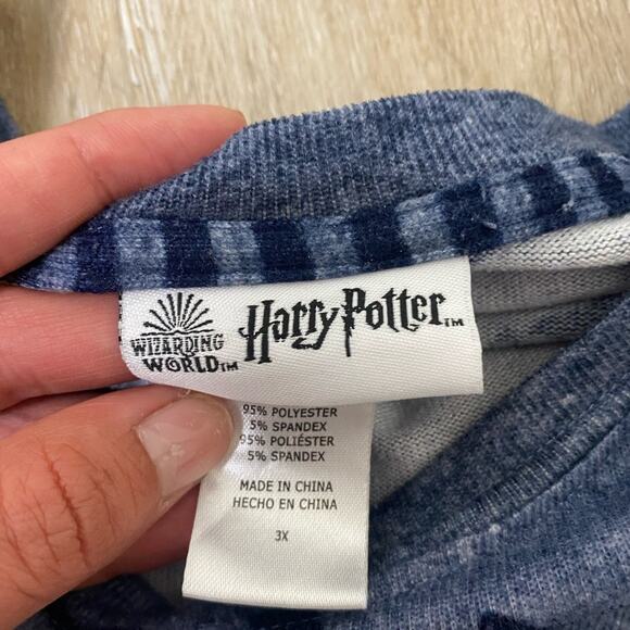 Harry Potter Women’s Blue  Lightweight Sweatshirt Sweater 3X - Picture 6 of 7